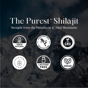 Pure Himalayan Shilajit Resin – Grade A with 85+ Plant-Derived Trace Minerals and Fulvic Acid – Third-Party Lab Tested – 30g