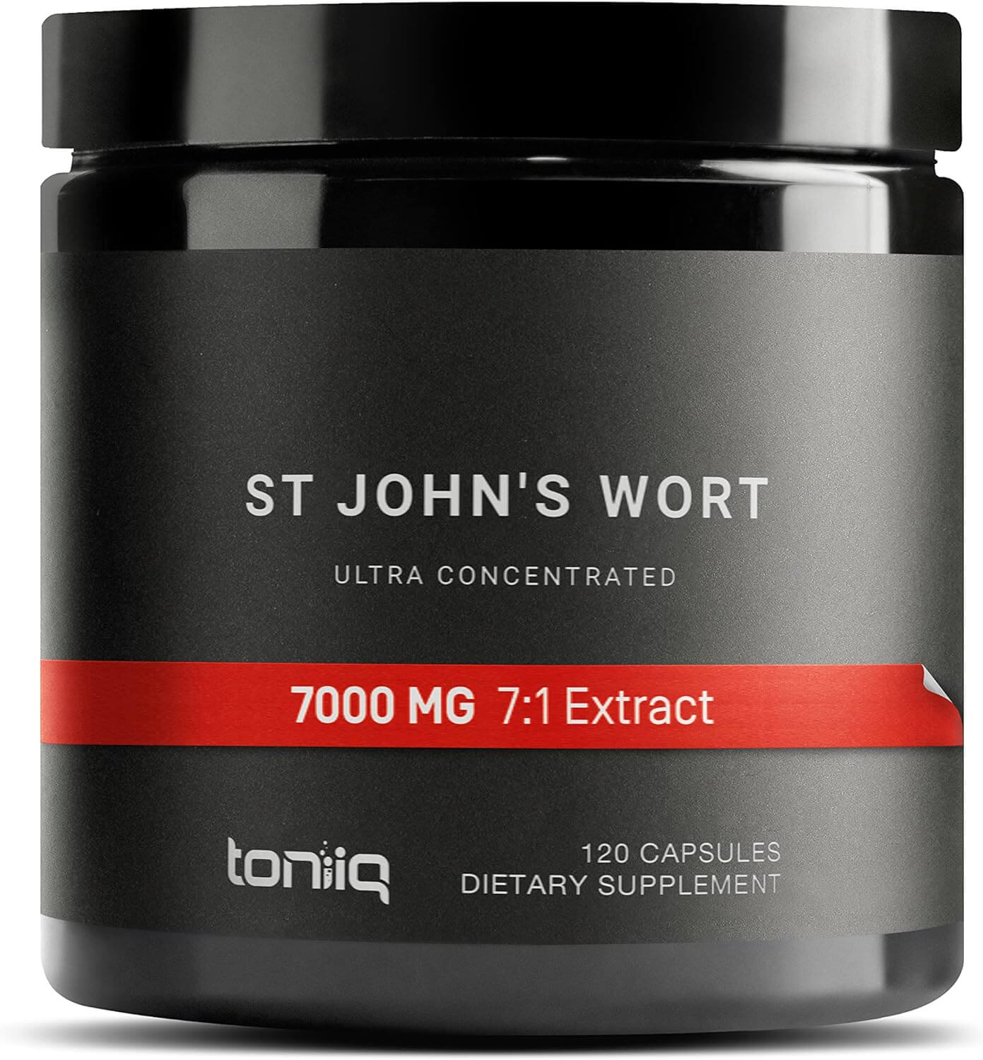 1,000mg Ultra High Strength St. John's Wort Capsules (Non - GMO) - 7X Concentrated Extract - The Strongest St Johns Wort Capsules Available - 0.3% Hypericin - 120 Capsules - Vitamen Store