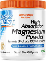 Doctor'S Best High Absorption Magnesium Powder 200G, 7.1 Ounce (Pack of 1)