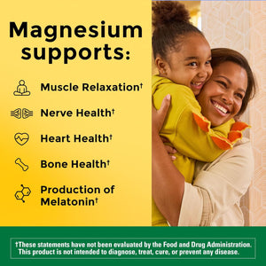 Nature Made High Absorption Magnesium Glycinate Gummies 100 Mg per Serving, 40 Magnesium Gummies, 20 Day Supply