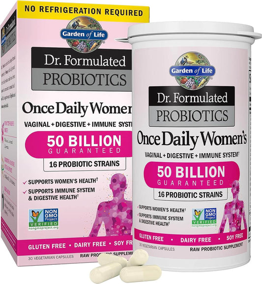 Dr. Formulated Probiotics for Women & Prebiotics, 50 Billion CFU 30 Capsules