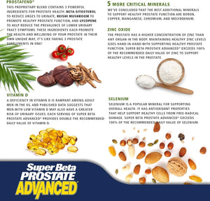 Advanced Prostate Supplement for Men – Beta Sitosterol Not Saw Palmetto. (60 Caplets, 1 - Bottle) - Vitamen Store