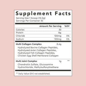 Alaya Multi Collagen Powder - Type I, II, III, V, X Hydrolyzed Collagen Peptides Protein Powder Supplement with MSM + GC (Vanilla) - Vitamen Store