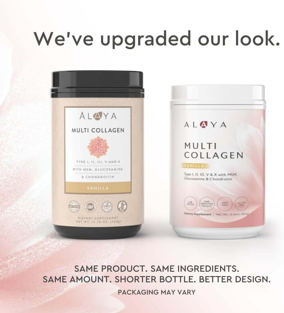 Alaya Multi Collagen Powder - Type I, II, III, V, X Hydrolyzed Collagen Peptides Protein Powder Supplement with MSM + GC (Vanilla) - Vitamen Store