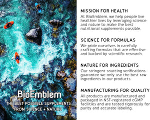 Bioemblem Turmeric Curcumin Supplement with Bioperine | Joint Support & Heart Health | with Organic Turmeric Powder & 95% Curcuminoids Extract | California Made, Non - Gmo, 30 - Day Supply - Vitamen Store