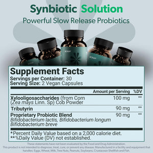 BIOMA Probiotics 3 - in - 1 Synbiotic Capsules - 60 Count - Vitamen Store