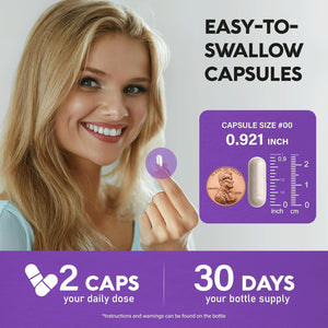 Biotin | Collagen | Keratin - 25000 Mcg Vitamins B2, B3, B6 & B7 + B1 & Hyaluronic Acid - Made in USA - Women & Men | 60 Capsules - Vitamen Store