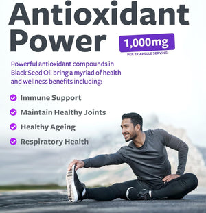 Black Seed Oil – 120 Softgel Capsules – Cold - Pressed Nigella Sativa with Vitamin E – Non - GMO, Vegan – 500 mg Each (1000 mg per 2 - Capsule Serving) - Vitamen Store