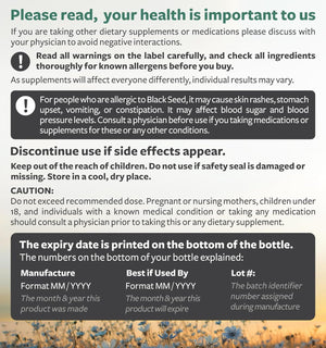 Black Seed Oil – 120 Softgel Capsules – Cold - Pressed Nigella Sativa with Vitamin E – Non - GMO, Vegan – 500 mg Each (1000 mg per 2 - Capsule Serving) - Vitamen Store