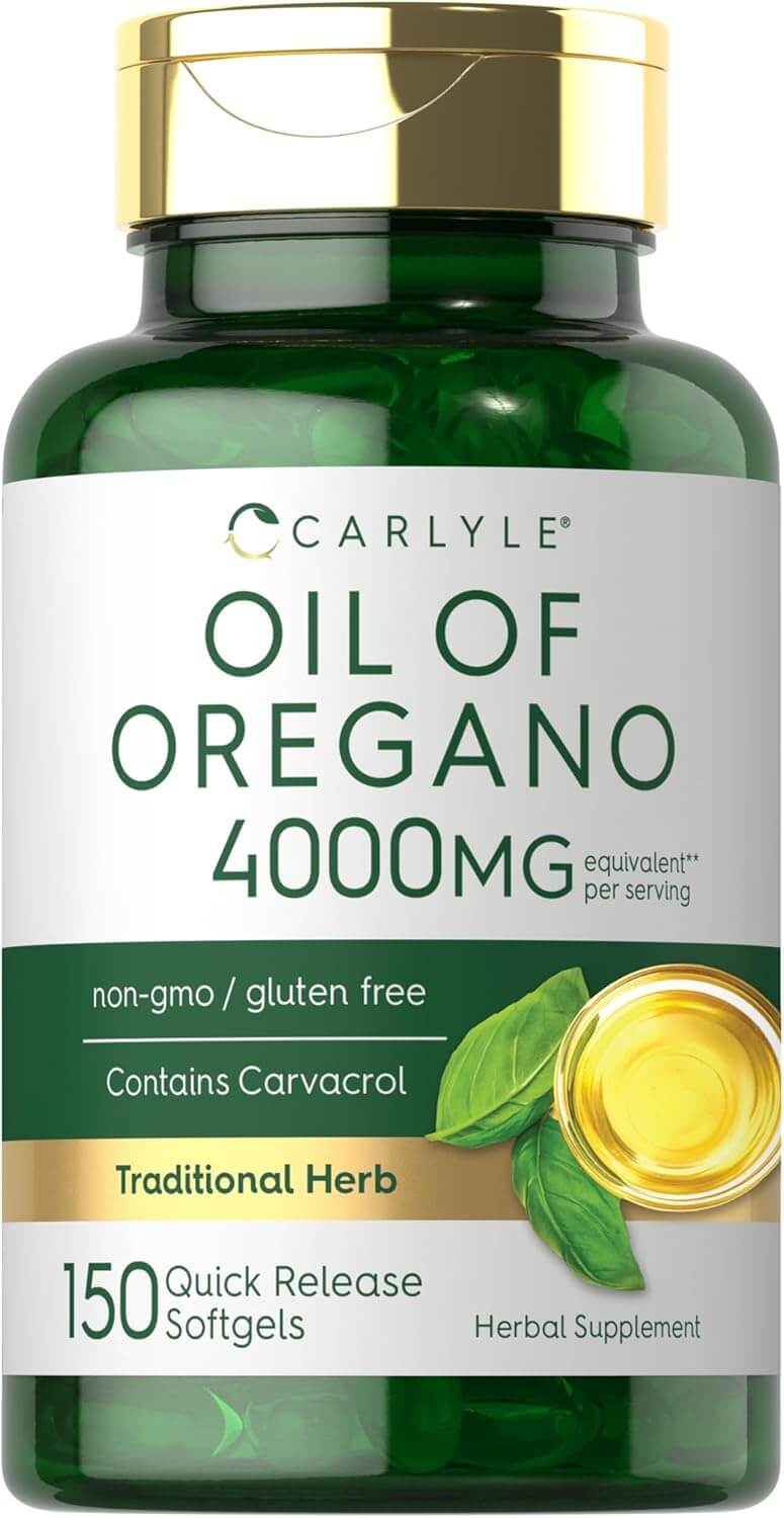 Carlyle Oregano Oil 4000Mg Supplement | 150 Softgel Capsules | Contains Carvacrol | Non - Gmo & Gluten Free Formula - Vitamen Store