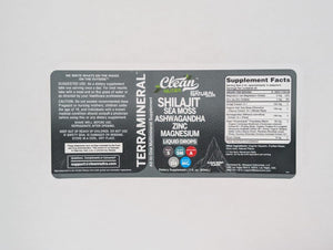 Clean Nutraceuticals Shilajit Liquid Drops with Sea Moss, Ashwagandha, Zinc, Magnesium, and Liquid Vitamins – Terra Mineral - Vitamen Store