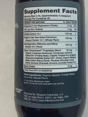 Clean Nutraceuticals Shilajit Liquid Drops with Sea Moss, Ashwagandha, Zinc, Magnesium, and Liquid Vitamins – Terra Mineral - Vitamen Store