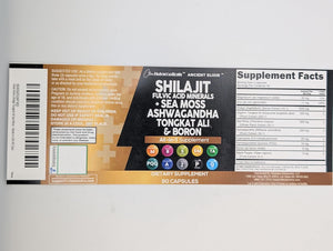 Clean Nutraceuticals Shilajit Supplement with Sea Moss, Tongkat Ali, Ashwagandha, Boron, Zinc, CoQ10, PQQ – Fulvic Acid Capsules – 90 Count – Resin, Gummy, and Powder Alternative - Vitamen Store