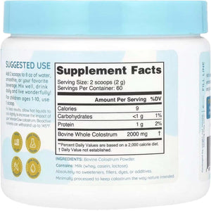 Colostrum Supplement Powder for Gut Health, Immune Support, Muscle Recovery & Wellness | Natural Igg Pure Whole Bovine Colostrum Superfood, Unflavored, 60 Servings - Vitamen Store