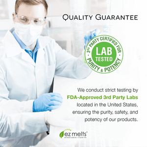 EZ Melts Multivitamin with Iron, Sublingual Vitamins, Vegan, Zero Sugar, Natural Cherry Flavor, 60 Fast Dissolve Tablets - Vitamen Store