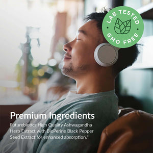 Futurebiotics Ashwagandha Extra Strength Stress & Mood Support with Bioperine - Non GMO Formula, 200 Vegetarian Capsules - Vitamen Store