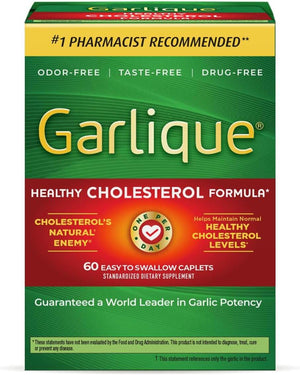 Garlique Garlic Extract – 5000mcg Allicin – Odorless & Vegan - Friendly Supplement, 60 Caplets - Vitamen Store