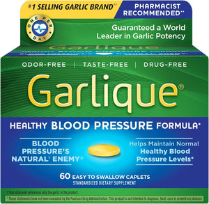 Garlique Healthy Blood Pressure Formula 60 ct - Vitamen Store