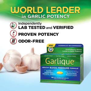 Garlique Healthy Blood Pressure Formula 60 ct - Vitamen Store