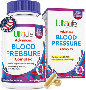 Herbal Supplement Complex – Hawthorn Berry, Hibiscus, Garlic, Forskolin & 14 Vitamins & Herbs – 30 - Day Supply, Veggie Capsules - Vitamen Store