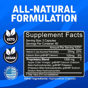 Herbtonics GLP - 1 Apple Cider Vinegar Capsules – 120 Keto ACV Capsules - Vitamen Store