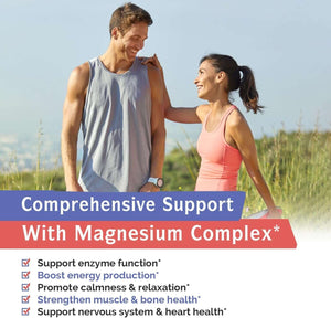 Innate Vitality Magnesium Complex - Magnesium Glycinate, Malate, Citrate, Oxide, Vegan & No Gluten, 90 Capsules - Vitamen Store