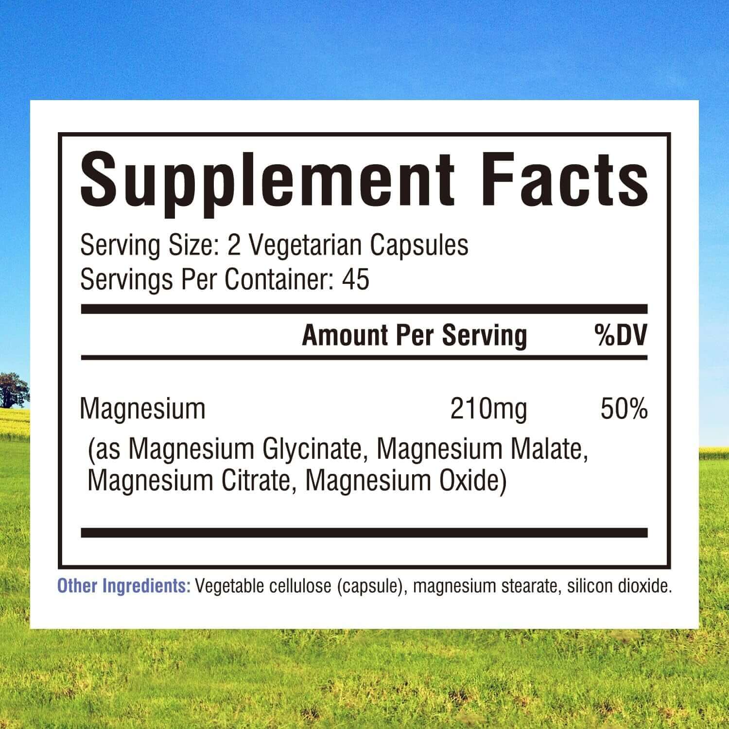 Innate Vitality Magnesium Complex - Magnesium Glycinate, Malate, Citrate, Oxide, Vegan & No Gluten, 90 Capsules - Vitamen Store