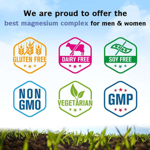 Innate Vitality Magnesium Complex - Magnesium Glycinate, Malate, Citrate, Oxide, Vegan & No Gluten, 90 Capsules - Vitamen Store