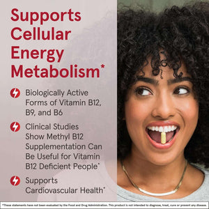 Jarrow Formulas Extra Strength Methyl B - 12 1000 Mcg & Methyl Folate 400 Mcg + P - 5 - P, Dietary Supplement for Cellular Energy Metabolism and Cardiovascular Support, 100 Chewable Tablets, 100 Day Supply - Vitamen Store