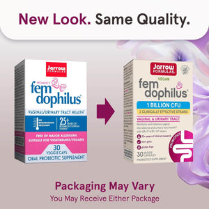 Jarrow Formulas Fem - Dophilus - 1 Billion Organisms per Serving - 30 Veggie Capsules - Women’S Probiotic - Urinary Tract Health - up to 30 Servings - Vitamen Store