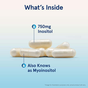 Jarrow Formulas Inositol 750 Mg, Dietary Supplement, 100 Veggie Capsules, up to a 100 Day Supply - Vitamen Store