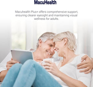 Macuhealth Plus+ Eye Vitamins Supplement for Adults - 90 Day Supply with Lutein, Zeaxanthin, and Meso - Zeaxanthin - Unflavored, Vitamin for Eyes - Vitamen Store