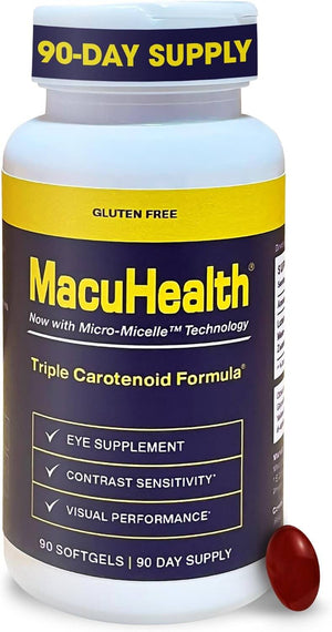 Macuhealth Triple Carotenoid Formula – Eye Vitamins for Adults – 90 Softgels (3 - Month Supply) - Vitamen Store