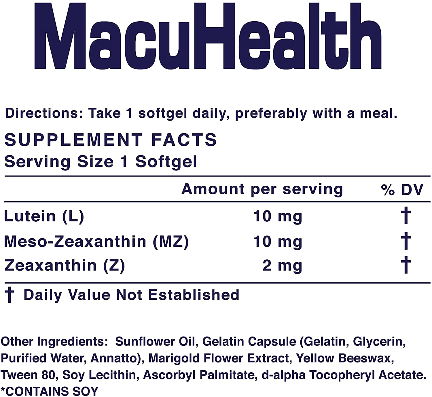 Macuhealth Triple Carotenoid Formula – Eye Vitamins for Adults – 90 Softgels (3 - Month Supply) - Vitamen Store