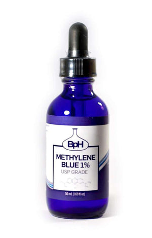 Methylene Blue, 1% USP (Pharmaceutical) Grade, 50 Ml (1.69 Fl Oz) Glass; 3Rd Party Tested - Vitamen Store