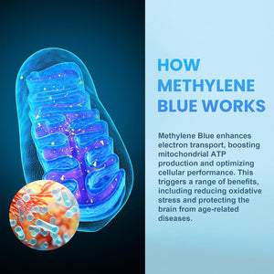 Methylene Blue Pharmaceutical Grade 5%, USP Grade Dietary Supplement for Human Heavy Metals Tested, No Formaldehyde, 4.06 Fl Oz - Vitamen Store