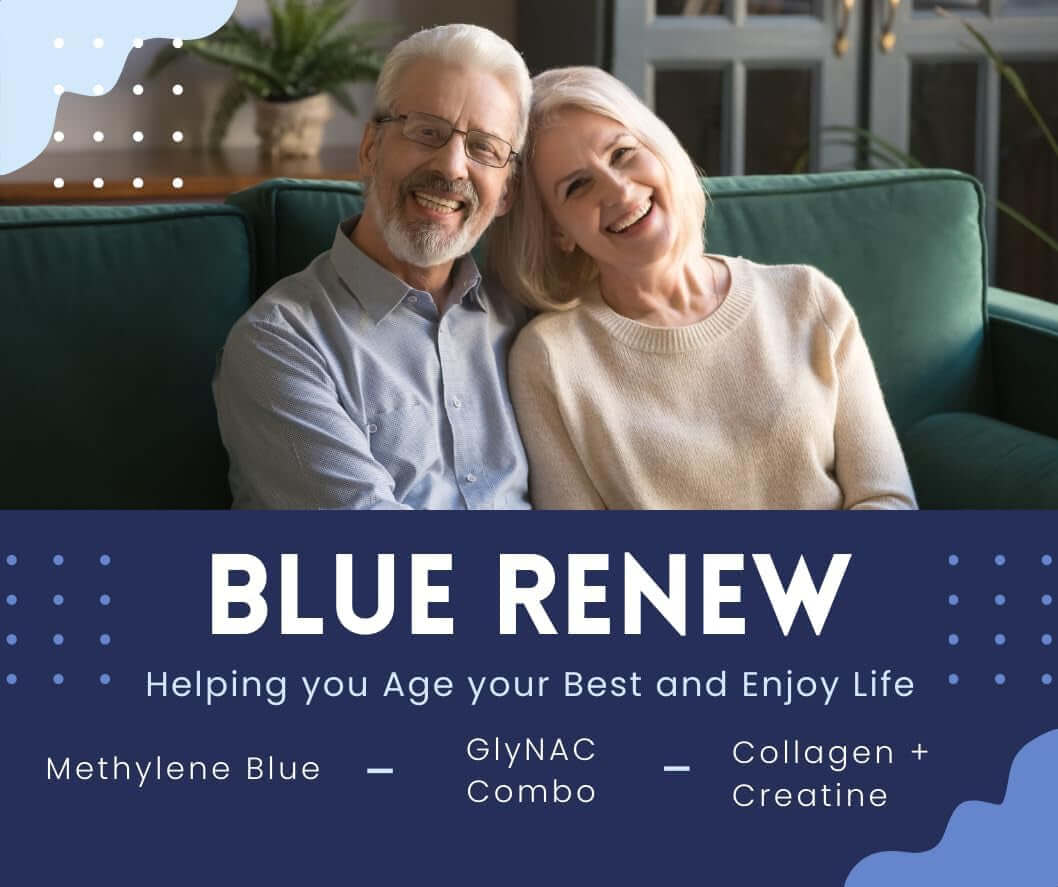 Methylene Blue Pharmaceutical Grade Capsules, with Added Glycine + NAC for Enhanced Antioxidant Activity, Collagen and Creatine for Anti - Aging Support, Youth and Longevity Formula - Vitamen Store