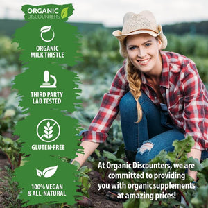 Milk Thistle Capsules, 280 Count, 7500 Mg Strength, Potent 30:1 Extract, USDA Certified Organic, Rich in Silymarin Flavonoids, Vegan, Non - Gmo and All - Natural - Vitamen Store