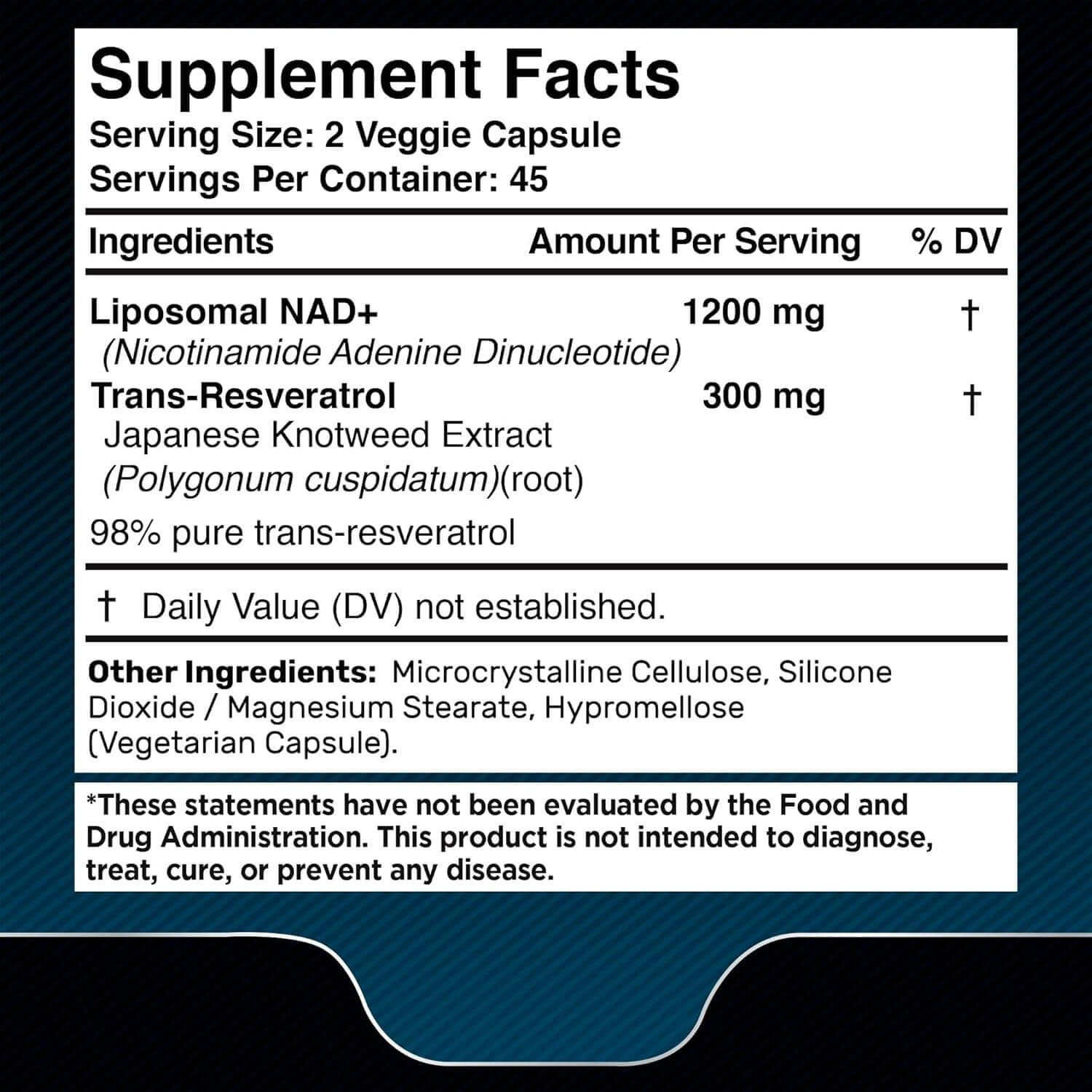 NAD Supplement, 1500Mg - Liposomal NAD+ Supplement with Resveratrol, NAD plus Boosting - Support Cellular Health, Stamina & Healthy Aging - Ultra Strength Capsules, USA Made - Vitamen Store
