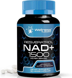 NAD Supplement, 1500Mg - Liposomal NAD+ Supplement with Resveratrol, NAD plus Boosting - Support Cellular Health, Stamina & Healthy Aging - Ultra Strength Capsules, USA Made - Vitamen Store