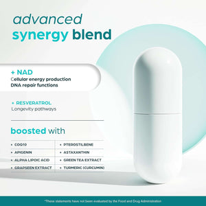 NAD Supplement 8457 Mg Extra Strength NMN Alternative Liposomal + Green Tea for Women & Men, Resveratrol, Coq10, Alpha Lipoic Acid – Energy Anti - Aging,Cell Regeneration –30 - Day - Vitamen Store