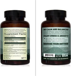 Natural Rhythm Triple Calm Magnesium – 150 mg – Magnesium Complex with Glycinate, Malate, and Taurate – 120 Capsules - Vitamen Store