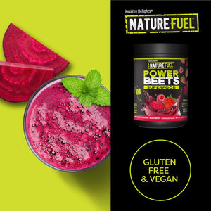 Nature Fuel Power Beets Super Concentrated Circulation Superfood Dietary Supplement – Delicious Acai Berry Pomegranate Flavor – Non - GMO Beet Root Powder - 60 Servings - Vitamen Store