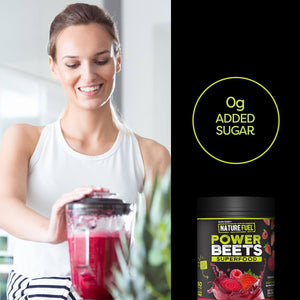 Nature Fuel Power Beets Super Concentrated Circulation Superfood Dietary Supplement – Delicious Acai Berry Pomegranate Flavor – Non - GMO Beet Root Powder - 60 Servings - Vitamen Store