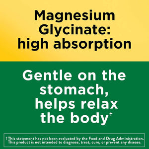 Nature Made Magnesium Glycinate 200 Mg per Serving, Magnesium Supplement for Muscle, Heart, Nerve and Bone Support, 60 Magnesium Bisglycinate Capsules, 30 Day Supply - Vitamen Store