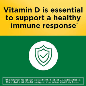 Nature Made Vitamin D3 1000 IU (25 Mcg), Dietary Supplement for Bone, Teeth, Muscle and Immune Health Support, 300 Softgels, 300 Day Supply - Vitamen Store