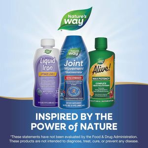 Nature's Way Joint Movement Glucosamine Liquid – Ultra Strength with Chondroitin, MSM & Vitamin D3 – Berry Flavored, 16 Fl Oz (Packaging May Vary) - Vitamen Store