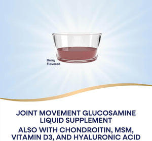 Nature's Way Joint Movement Glucosamine Liquid – Ultra Strength with Chondroitin, MSM & Vitamin D3 – Berry Flavored, 16 Fl Oz (Packaging May Vary) - Vitamen Store