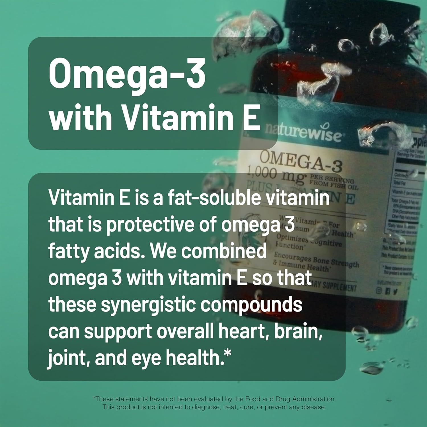 NatureWise Extra - Strength Omega - 3 Fish Oil – 1000 mg per Serving – 600 mg EPA, 400 mg DHA, and Vitamin E – Lemon Flavor – GMO - Free – 60 Softgels (1 - Month Supply) - Vitamen Store