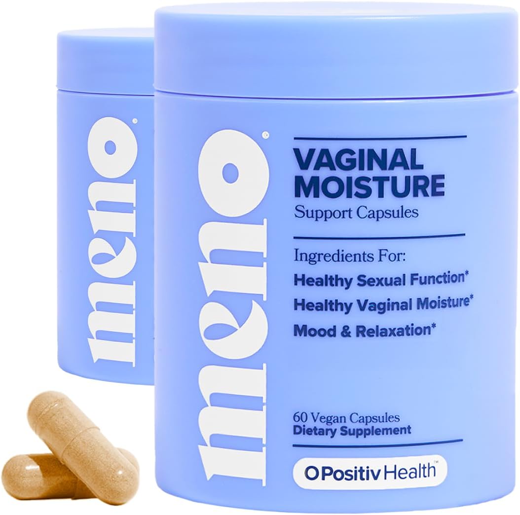 O Positiv MENO Vaginal Moisture Support Capsules – Obgyn - Formulated to Support Healthy Vaginal Moisture, Mood & Relaxation – Hormone - Free with Maca & Fenugreek Seed – 30 Servings (Pack of 2) - Vitamen Store